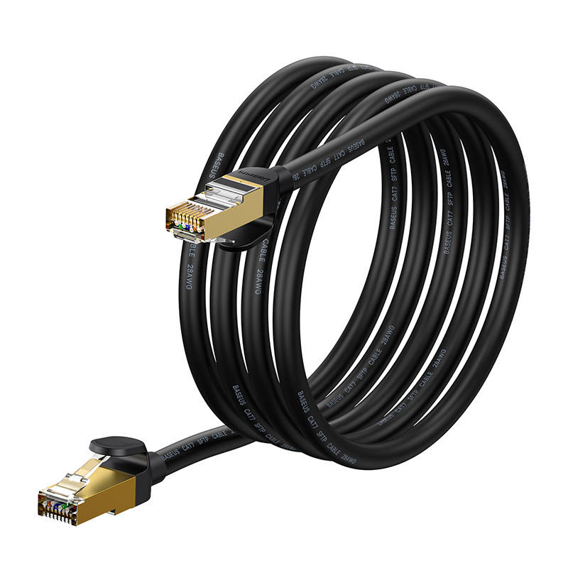 Baseus Ethernet Rj45 Hálózati Kábel, 10Gbps, 2M (Fekete)